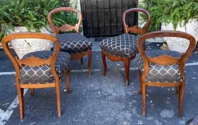Antique Early 19 C Regency Period Mahogany Dining Chairs