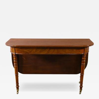 Antique Early 19c George III Mahogany Drop Leaf Dining Table
