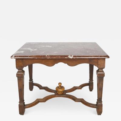 Antique Early 19c Regence Style Oak Marble Table Don Rickles Estate