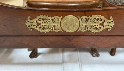 Antique Early 19th C French Empire Day Bed