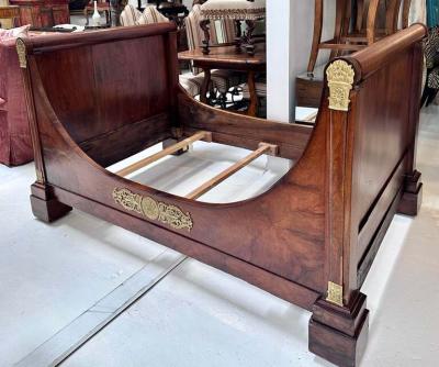 Antique Early 19th C French Empire Day Bed