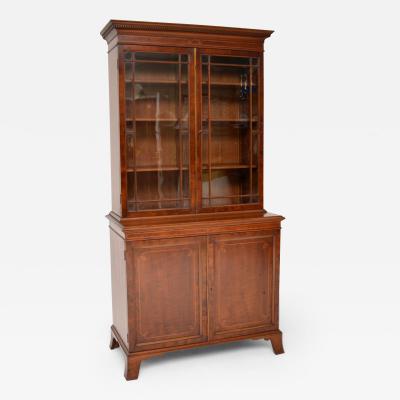 Antique Edwardian Inlaid Bookcase