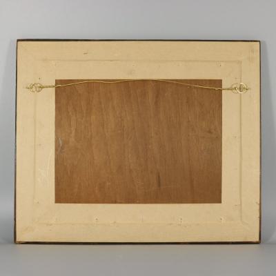 Antique Embroidered Picture of a Pair of Birds 