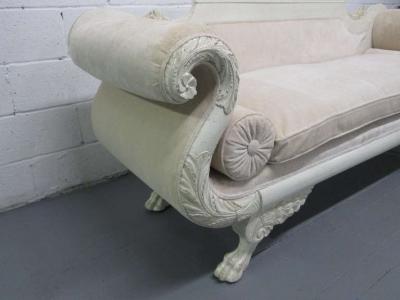 Antique Empire Custom Painted Sofa