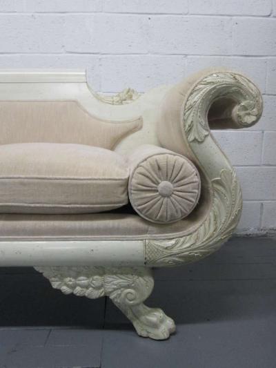 Antique Empire Custom Painted Sofa