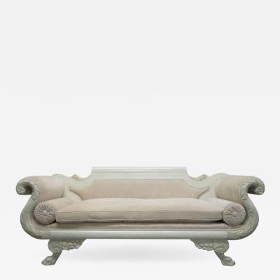 Antique Empire Custom Painted Sofa