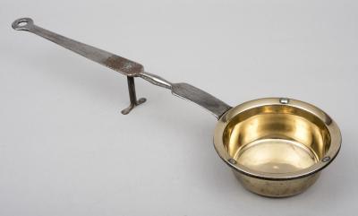Antique English Brass Long Handled Sauce Pan Circa 1700