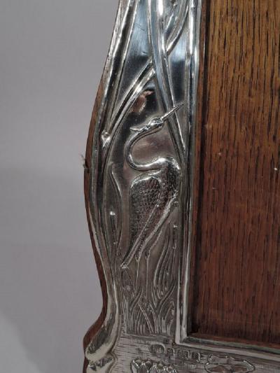 Antique English Edwardian Art Nouveau Sterling Silver Picture Frame