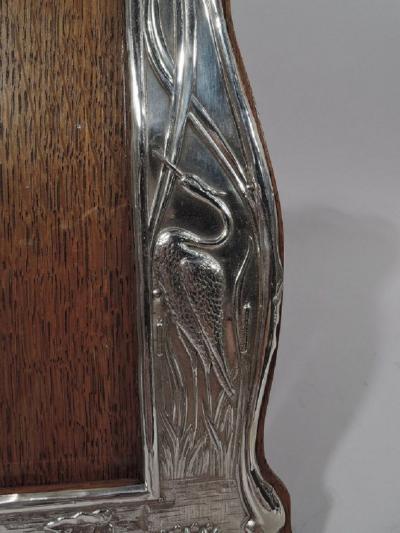 Antique English Edwardian Art Nouveau Sterling Silver Picture Frame