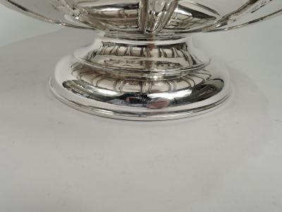 Antique English Edwardian Georgian Sterling Silver Monteith Bowl