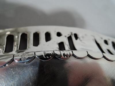 Antique English Edwardian Regency Revival Sterling Silver Salver Tray