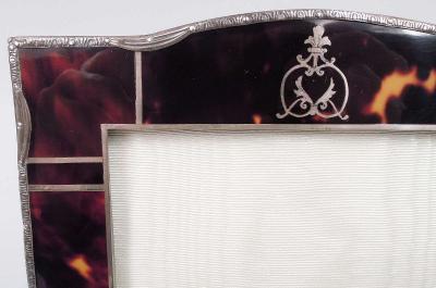 Antique English Edwardian Regency Sterling Silver Picture Frame 1923