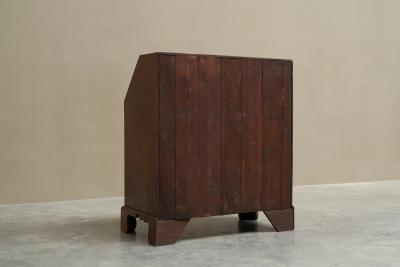 Antique English Fall Front Secretary Desk in Oak