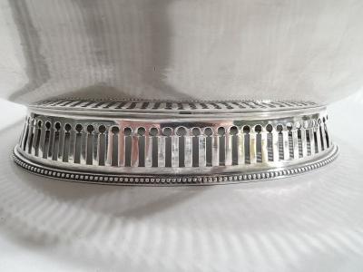 Antique English Georgian Neoclassical Sterling Silver Basket C 1790