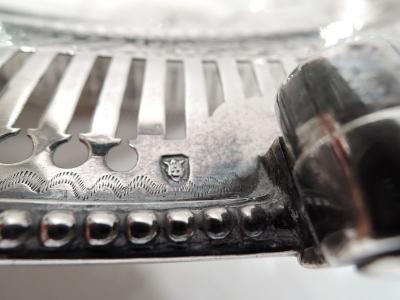 Antique English Georgian Neoclassical Sterling Silver Basket C 1790