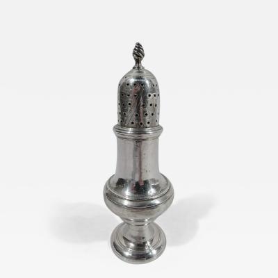 Antique English Georgian Neoclassical Sterling Silver Condiment Caster