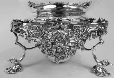 Antique English Georgian Sterling Silver Kettle on Stand