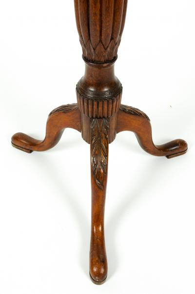 Antique English Mahogany Fern Stand Pedestal Table