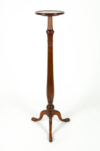 Antique English Mahogany Fern Stand Pedestal Table