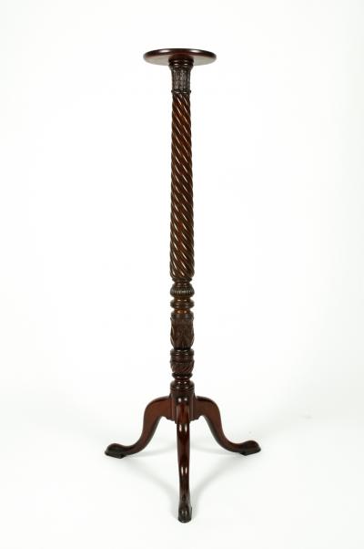 Antique English Mahogany Fern Stand Pedestal Table