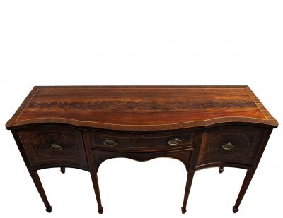 Antique English Mahogany Sideboard Buffet