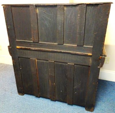 Antique English Oak Court Cupboard with Charles II Influence