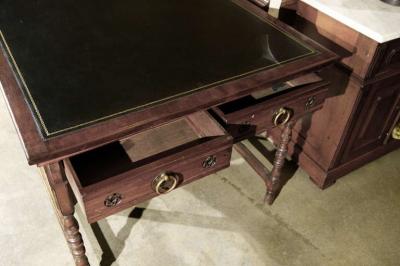 Antique English Partners Counting Desk