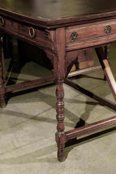 Antique English Partners Counting Desk