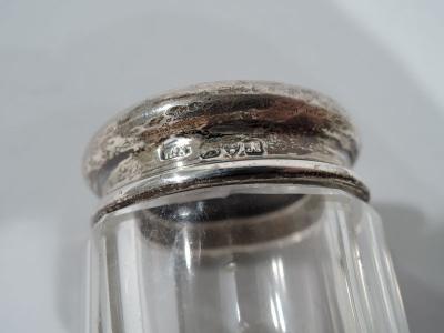 Antique English Regency Sterling Silver Rouge Pot