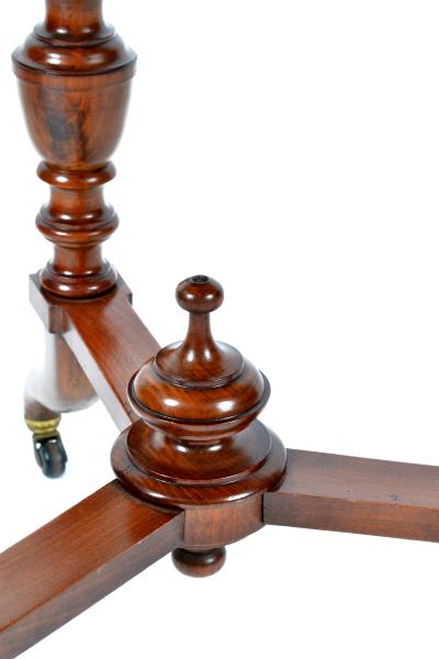 Antique English Round Walnut Garden Planter England 19th Century