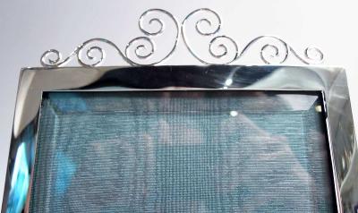 Antique English Victorian Classical Sterling Silver Picture Frame 1896