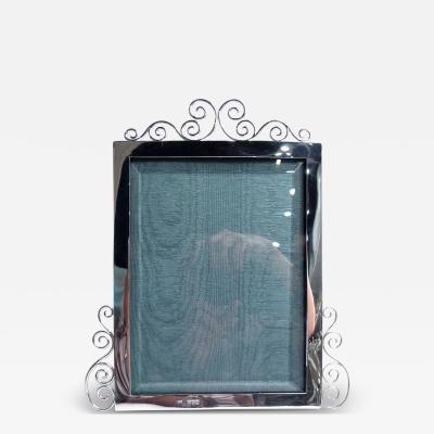 Antique English Victorian Classical Sterling Silver Picture Frame 1896
