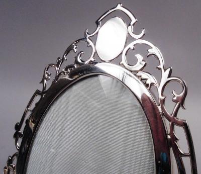 Antique English Victorian Classical Sterling Silver Picture Frame 1898