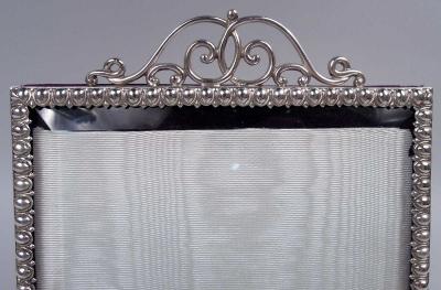 Antique English Victorian Classical Sterling Silver Picture Frame 1898