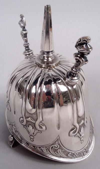 Antique English Victorian Ode to Empire Pith Helmet Cigar Lighter 1900