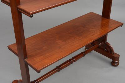 Antique English William IV Mahogany Three Tiered Buffet Circa 1840