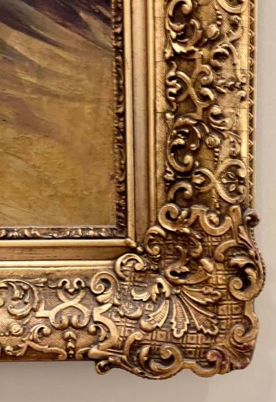 Antique Ernesto Fontana Original Oil Painting