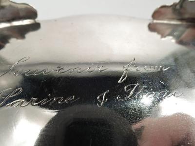 Antique European Biedermeier Silver Keepsake Casket Box C 1840