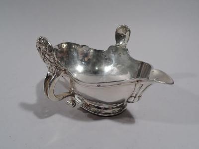 Antique European Silver Sauce Boat in 18th Century Style