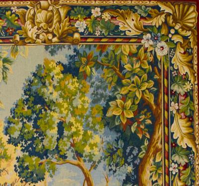 Antique European Tapestry 4 10 x 7 11 