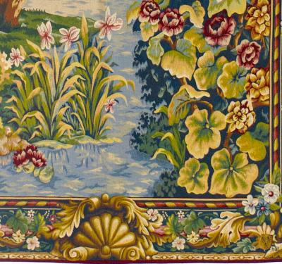 Antique European Tapestry 4 10 x 7 11 