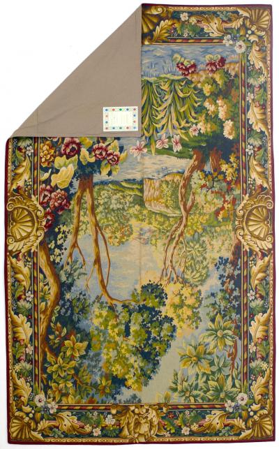 Antique European Tapestry 4 10 x 7 11 