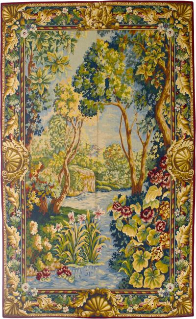 Antique European Tapestry 4 10 x 7 11 