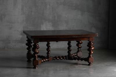 Antique Extendable Dining Table France 1900s