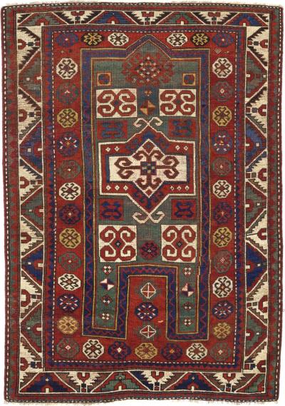 Antique Fakhralou Kazak Rug 311 x 5 x 11 