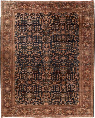 Antique Farahan Sarouk Rug 10 6 x 13 9 