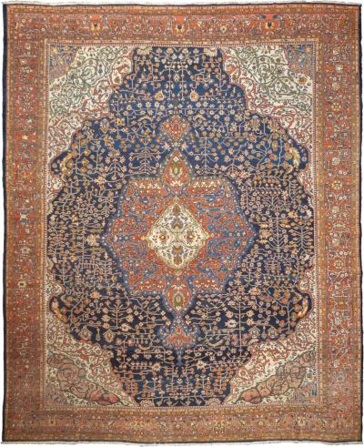 Antique Farahan Sarouk Rug 11 2 x 13 4 
