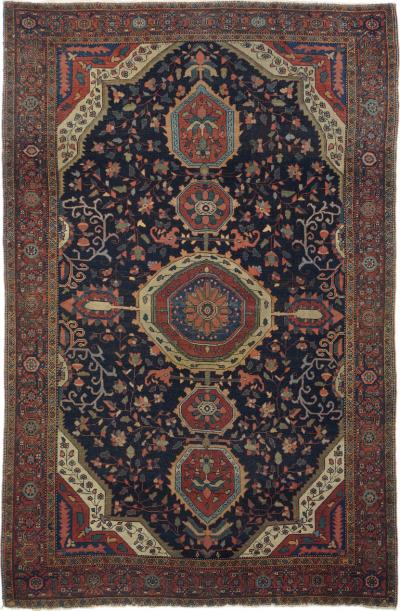 Antique Farahan Sarouk Rug 40 x 64