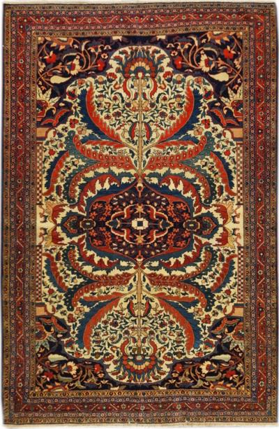 Antique Farahan Sarouk Rug 48 x 611