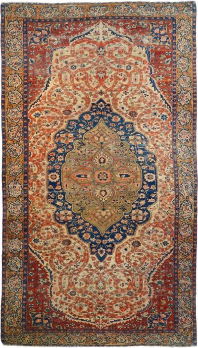 Antique Farahan Sarouk Rug 7 11 x 14 1 